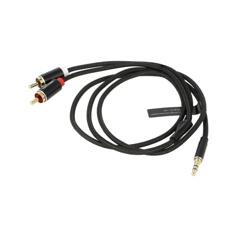 Cablu audio Jack 3,5mm la RCA x2, 1m, aurit, textil | Electronic-mag.ro | Componente Electronice Cablu audio Jack 3,5mm la RCA x2, 1m, aurit, textil | Electronic-mag.ro | Componente Electronice