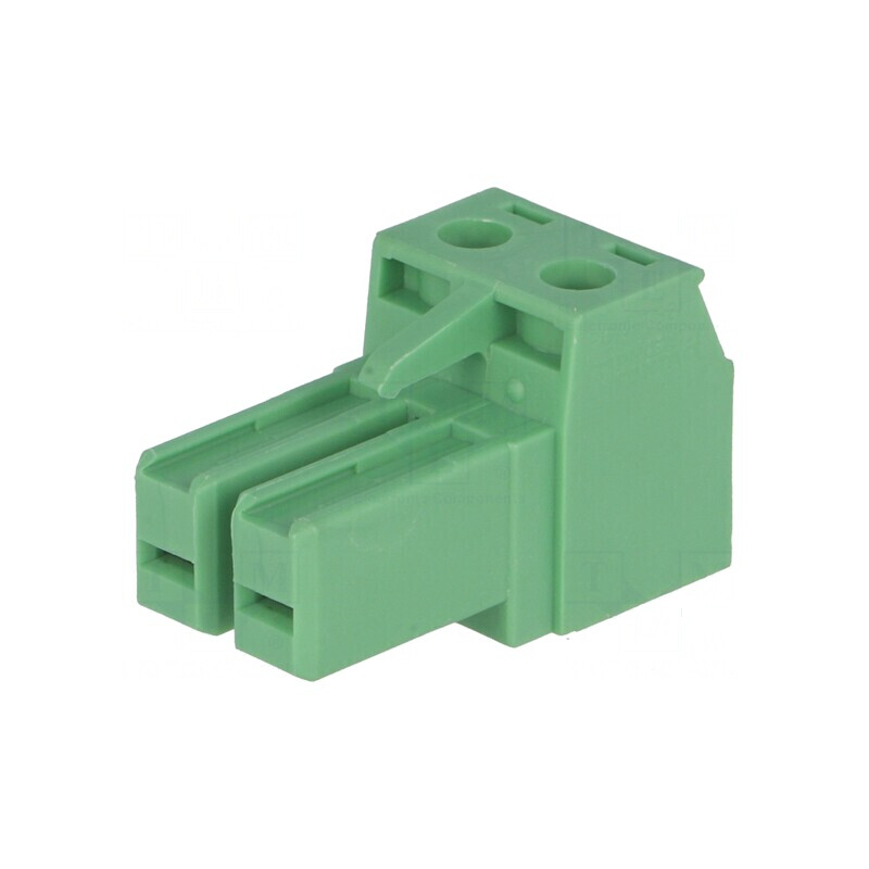 Regletă de conexiuni deconectabilă 7,62mm cu 2 piste drept mufe | Electronic-mag.ro | Componente Electronice