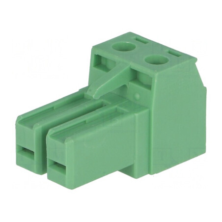 Regletă de conexiuni deconectabilă 7,62mm cu 2 piste drept mufe | Electronic-mag.ro | Componente Electronice