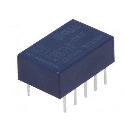 Releu electromagnetic DPDT 24VDC 2A | Electronic-mag.ro | Componente Electronice