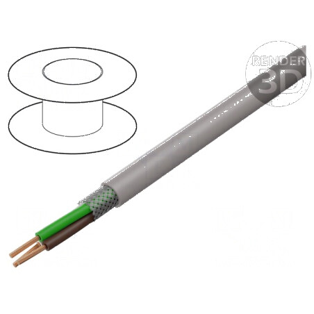 Cablu UNITRONIC® LiHCH 3x1,5mm2 PO gri-bej 250V fără halogen | Electronic-mag.ro | Componente Electronice