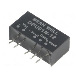 Convertor DC/DC 1W 21,6-26,4V la 12VDC și -12VDC | Electronic-mag.ro | Componente Electronice