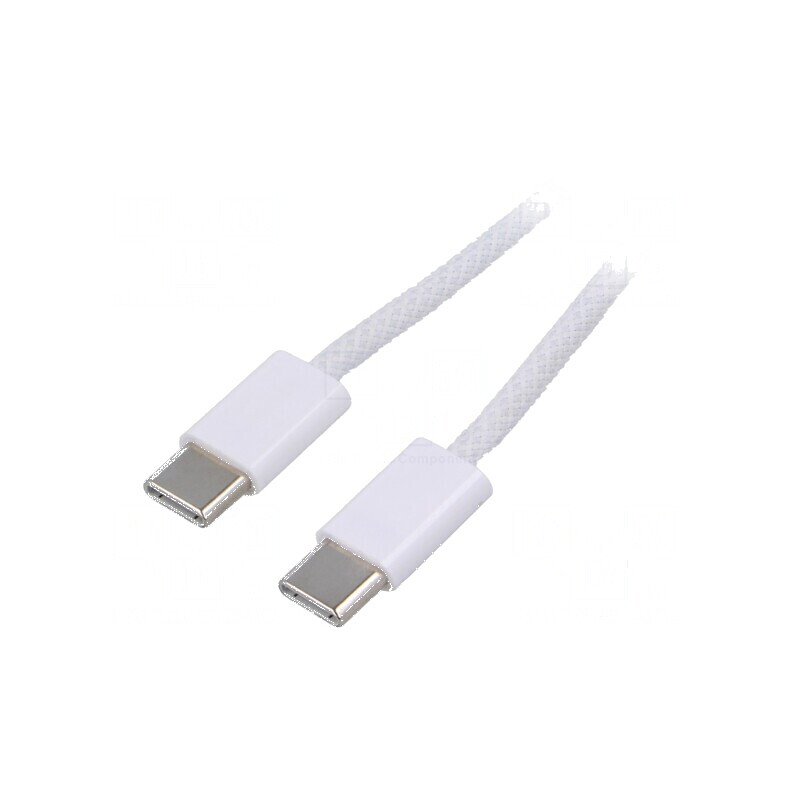 Cablu USB 2.0 USB C Nichelat 0,5m Alb | Electronic-mag.ro | Componente Electronice Cablu USB 2.0 USB C Nichelat 0,5m Alb | Electronic-mag.ro | Componente Electronice