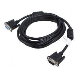 Cablu D-Sub 15pin soclu la mufă HD 3m negru | Electronic-mag.ro | Componente Electronice