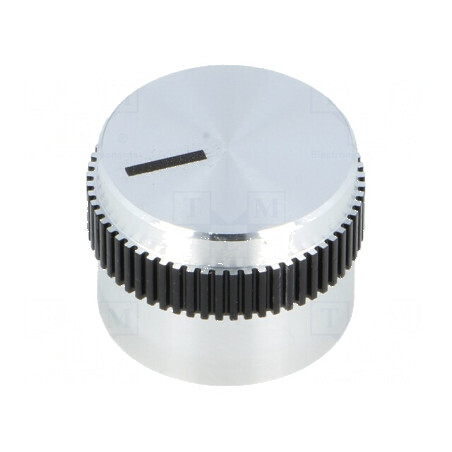 Buton rotativ aluminiu 6mm Ø20x15mm Ax fină cu indicator | Electronic-mag.ro | Componente Electronice