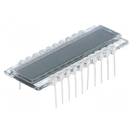 Afișaj LCD 7 segmente STN 8 digiți -40° până la 90°C | Electronic-mag.ro | Componente Electronice