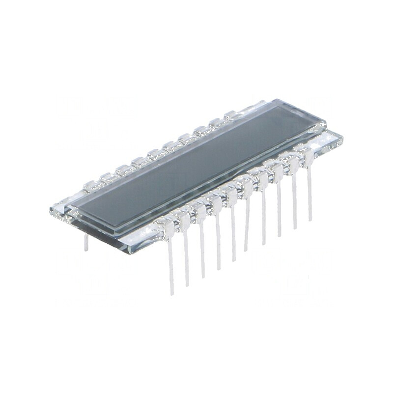 Afișaj LCD 7 segmente STN 8 digiți -40° până la 90°C | Electronic-mag.ro | Componente Electronice