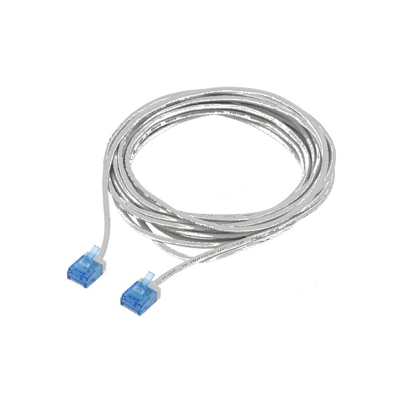Cablu patch U/UTP 6a 5m LSZH gri 32AWG placare aurit | Electronic-mag.ro | Componente Electronice Cablu patch U/UTP 6a 5m LSZH gri 32AWG placare aurit | Electronic-mag.ro | Componente Electronice