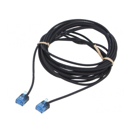 Cabluri patch U/UTP 6a 5m Cu LSZH negru 32AWG | Electronic-mag.ro | Componente Electronice