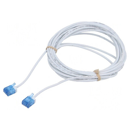 Cabluri Patch U/UTP 6a 5m Alb LSZH 32AWG Aurit | Electronic-mag.ro | Componente Electronice