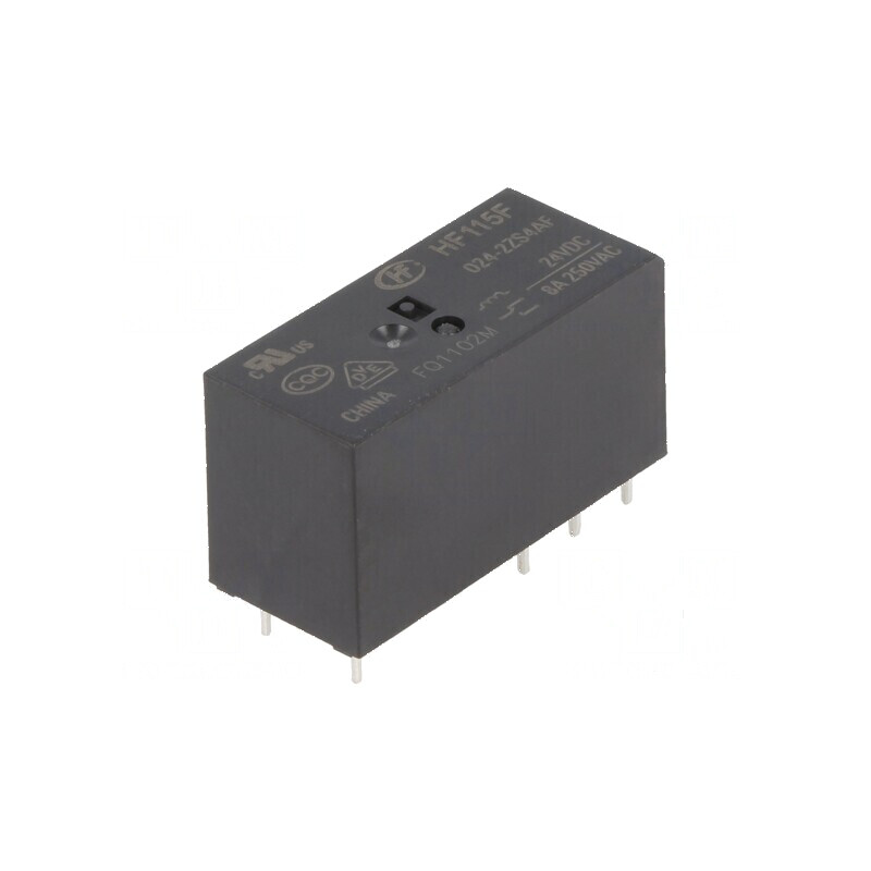 Releu electromagnetic DPDT 24VDC 8A 250VAC HF115F | Electronic-mag.ro | Componente Electronice Releu electromagnetic DPDT 24VDC 8A 250VAC HF115F | Electronic-mag.ro | Componente Electronice
