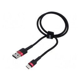 Cablu USB 2.0 A la C 0,5m negru High Speed | Electronic-mag.ro | Componente Electronice