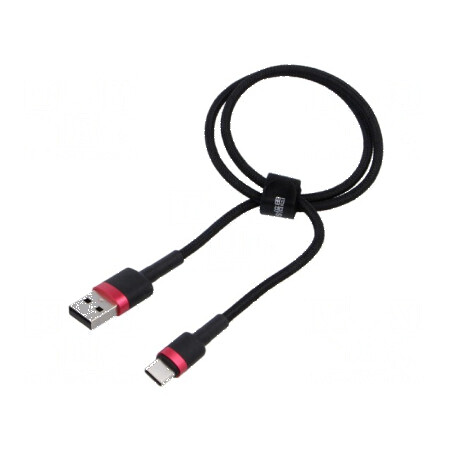 Cablu USB 2.0 A la C 0,5m negru High Speed | Electronic-mag.ro | Componente Electronice