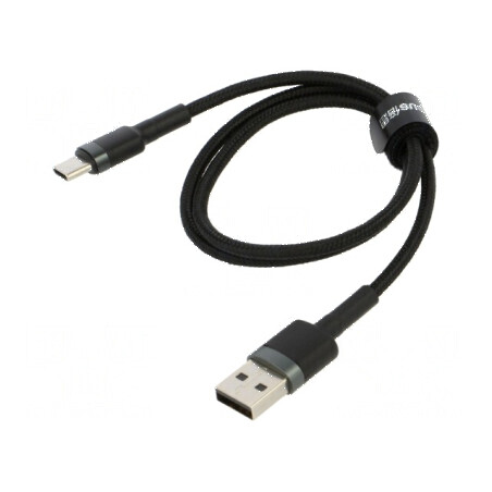 Cablu USB 2.0 High Speed A la C 0,5m negru | Electronic-mag.ro | Componente Electronice
