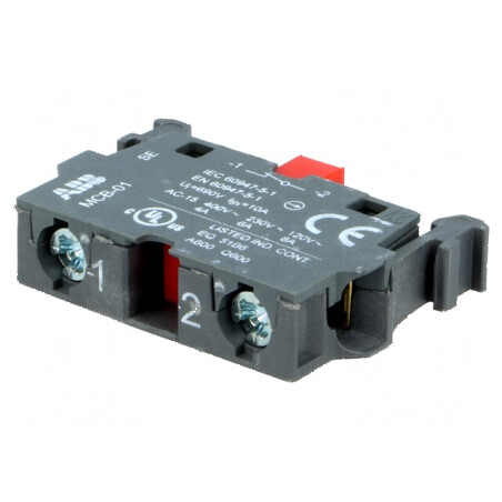 Element de contact 22mm NC pentru placa frontală Pini | Electronic-mag.ro | Componente Electronice
