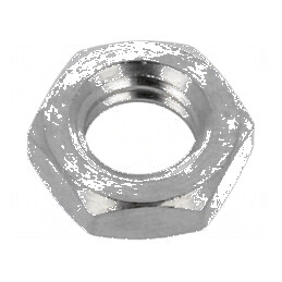 Piuliță M6 din alamă nichelată, 10mm, temperatură 20÷100°C, filet metric pas 1 | Electronic-mag.ro | Componente Electronice