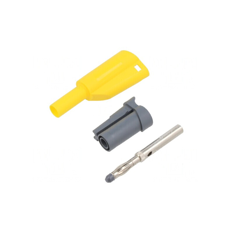 Conector banană 4mm 36A 1kVAC galben cu izolație | Electronic-mag.ro | Componente Electronice Conector banană 4mm 36A 1kVAC galben cu izolație | Electronic-mag.ro | Componente Electronice