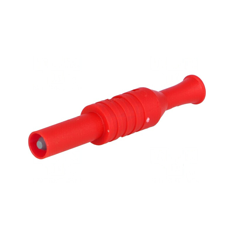 Conector banană 4mm roşu 36A 1kVAC cu izolaţie 63mm | Electronic-mag.ro | Componente Electronice Conector banană 4mm roşu 36A 1kVAC cu izolaţie 63mm | Electronic-mag.ro | Componente Electronice
