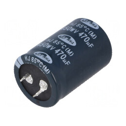 Condensator electrolitic SNAP-IN 470uF 450VDC Ø30x45mm | Electronic-mag.ro | Componente Electronice