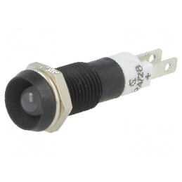 Lampă LED concavă albă 24-28VDC Ø8,2mm IP67 metal | Electronic-mag.ro | Componente Electronice