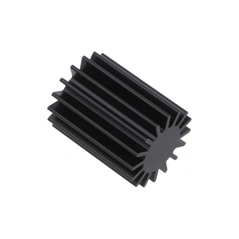 Radiator LED extrudat rotund negru aluminiu 37,5mm Ø30mm | Electronic-mag.ro | Componente Electronice Radiator LED extrudat rotund negru aluminiu 37,5mm Ø30mm | Electronic-mag.ro | Componente Electronice