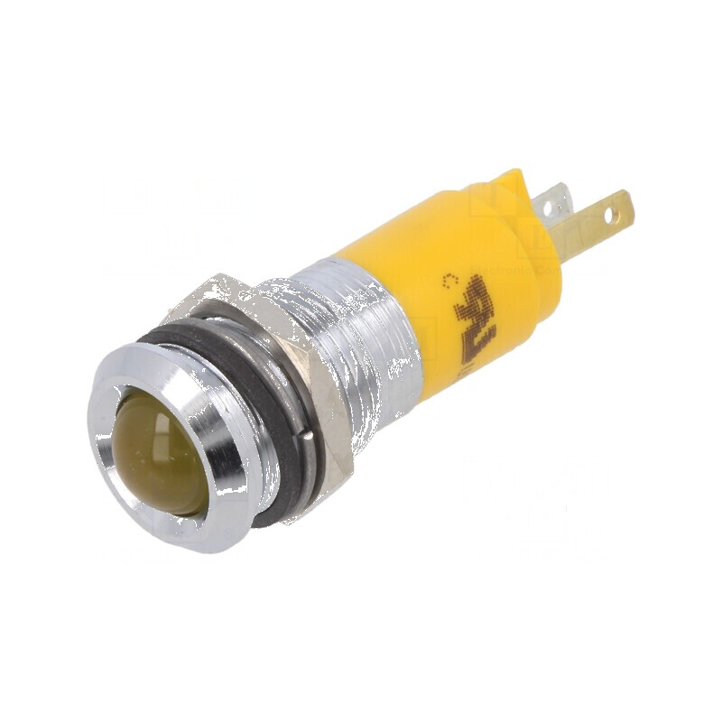 Lampă LED convexă galbenă 24VDC Ø14mm | Electronic-mag.ro | Componente Electronice Lampă LED convexă galbenă 24VDC Ø14mm | Electronic-mag.ro | Componente Electronice