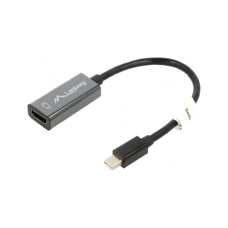 Adaptor DisplayPort 1.2 la HDMI 1.3b, 0.2m, Negru, Carcasa ABS | Electronic-mag.ro | Componente Electronice