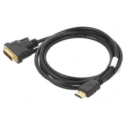 Cablu DVI-D la HDMI 1,8m negru | Electronic-mag.ro | Componente Electronice