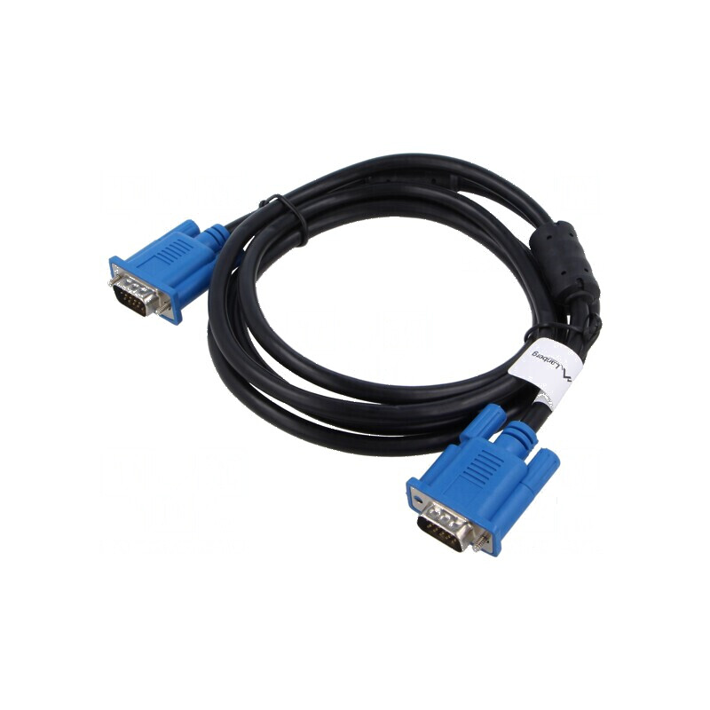 Cablu D-Sub 15pin HD 1,8m negru 30AWG | Electronic-mag.ro | Componente Electronice Cablu D-Sub 15pin HD 1,8m negru 30AWG | Electronic-mag.ro | Componente Electronice