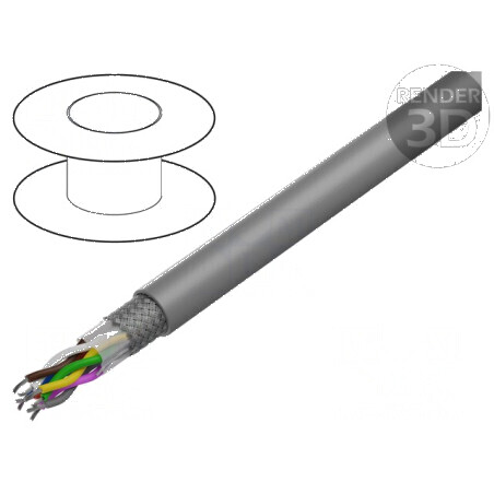 Cablu ecranat LiYCY-TP 4x2x26AWG cu tresă de cupru cositorit | Electronic-mag.ro | Componente Electronice