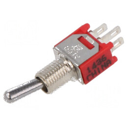 Comutator basculant 2 SPDT ON-ON 1A/250VAC 3A/28VDC 20mΩ | Electronic-mag.ro | Componente Electronice