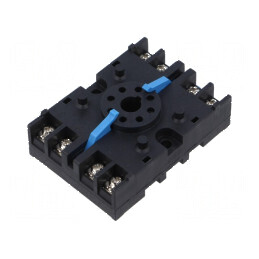 Stativ PIN 8 pentru şină DIN - Accesorii relee 10÷55°C | Electronic-mag.ro | Componente Electronice