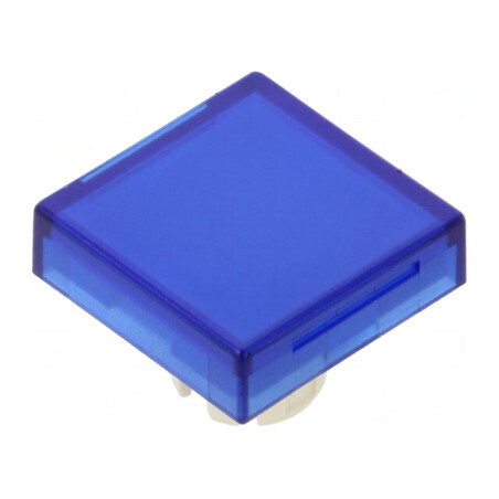 Lentilă albastră transparentă 22mm pentru buton din plastic | Electronic-mag.ro | Componente Electronice