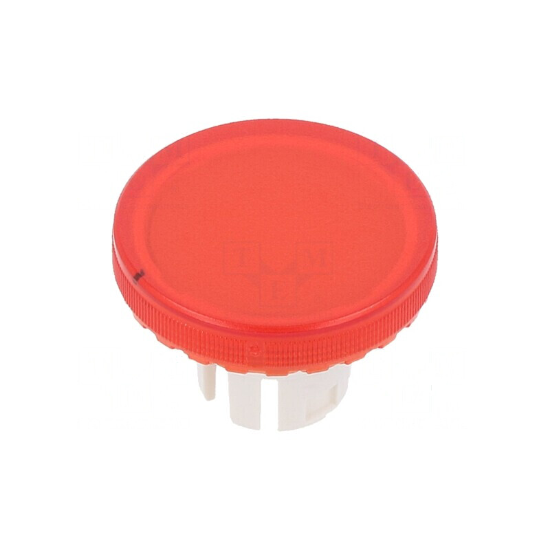 Lentilă roșie transparentă 22mm pentru buton din plastic | Electronic-mag.ro | Componente Electronice