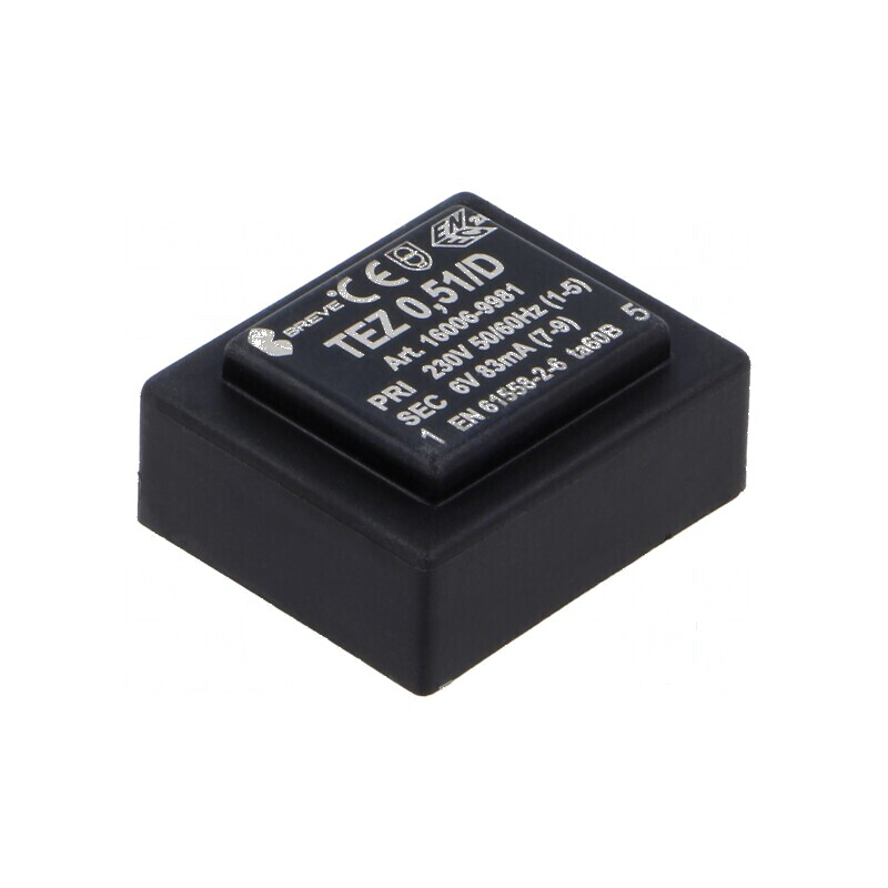 Transformator încapsulat 0,5VA 230VAC 6V PCB IP00 TEZ 28mm | Electronic-mag.ro | Componente Electronice Transformator încapsulat 0,5VA 230VAC 6V PCB IP00 TEZ 28mm | Electronic-mag.ro | Componente Electronice