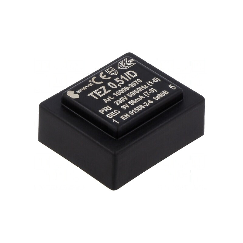 Transformator încapsulat 0,5VA 230VAC 9V PCB IP00 TEZ 28mm | Electronic-mag.ro | Componente Electronice Transformator încapsulat 0,5VA 230VAC 9V PCB IP00 TEZ 28mm | Electronic-mag.ro | Componente Electronice