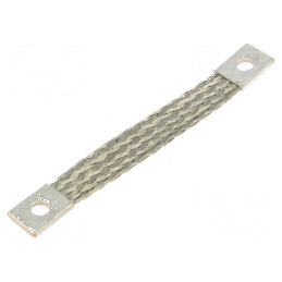 Bandă de împământare 10mm², Ø1: 7mm, Ø2: 7mm, Lungime 100mm | Electronic-mag.ro | Componente Electronice
