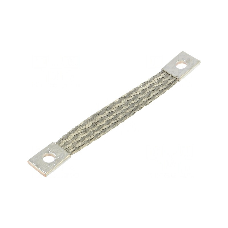 Bandă de împământare 10mm², Ø1: 7mm, Ø2: 7mm, Lungime 100mm | Electronic-mag.ro | Componente Electronice