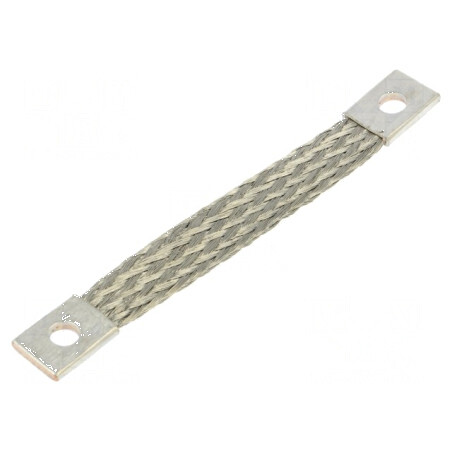 Bandă de împământare 10mm², Ø1: 7mm, Ø2: 7mm, Lungime 100mm | Electronic-mag.ro | Componente Electronice