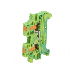 Term. îmbinare şine piste 1 borne 2 galben-verde | Electronic-mag.ro | Componente Electronice