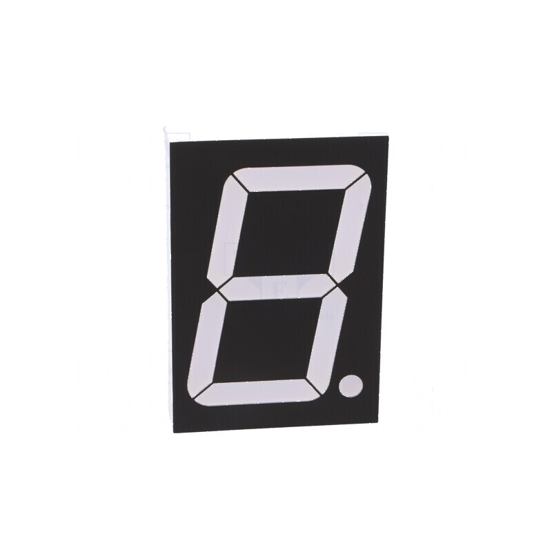 Afișaj LED 7 segmente 56mm 2,3 Nr.car roșie 120mcd | Electronic-mag.ro | Componente Electronice Afișaj LED 7 segmente 56mm 2,3 Nr.car roșie 120mcd | Electronic-mag.ro | Componente Electronice