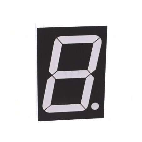 Afișaj LED 7 segmente 56mm 2,3 Nr.car roșie 120mcd | Electronic-mag.ro | Componente Electronice