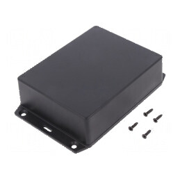 Carcasă universală 94mm x 121mm x 38mm cu lame de fixare | Electronic-mag.ro | Componente Electronice