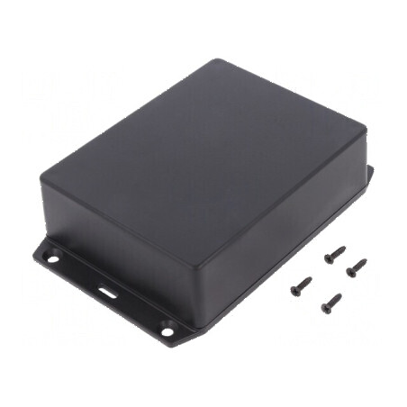 Carcasă universală 94mm x 121mm x 38mm cu lame de fixare | Electronic-mag.ro | Componente Electronice