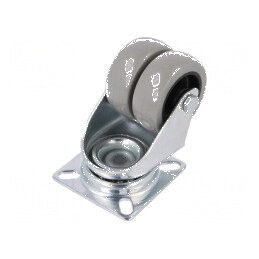 Roată de transport dublă 50mm, 36mm, 71mm, 100kg | Electronic-mag.ro | Componente Electronice