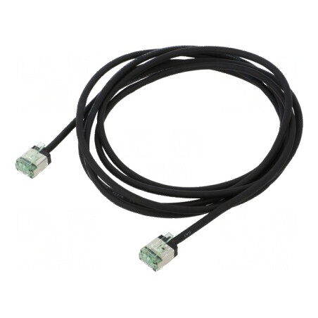 Cablu patch U/FTP Cat 8.1 2m LSZH negru 32AWG | Electronic-mag.ro | Componente Electronice