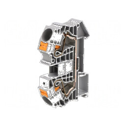 Terminator îmbinare șine 0,5-25mm² 1x2 gri push-in | Electronic-mag.ro | Componente Electronice