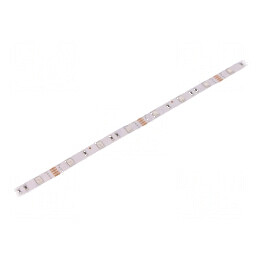 Bandă LED RGB 5050 12V 30 LED/m 10mm PCB alb IP20 7,2W/m | Electronic-mag.ro | Componente Electronice