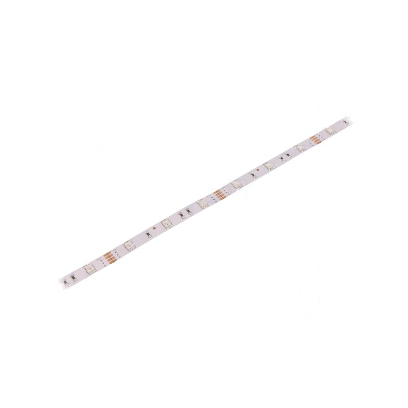 Bandă LED RGB 5050 12V 30 LED/m 10mm PCB alb IP20 7,2W/m | Electronic-mag.ro | Componente Electronice