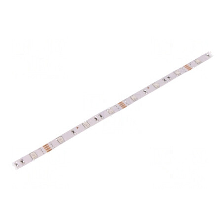 Bandă LED RGB 5050 12V 30 LED/m 10mm PCB alb IP20 7,2W/m | Electronic-mag.ro | Componente Electronice